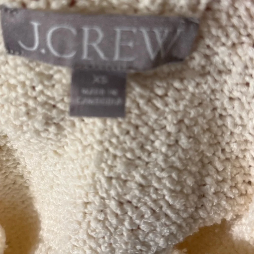 J. Crew Women's Ivory Crew Neck Sweater
